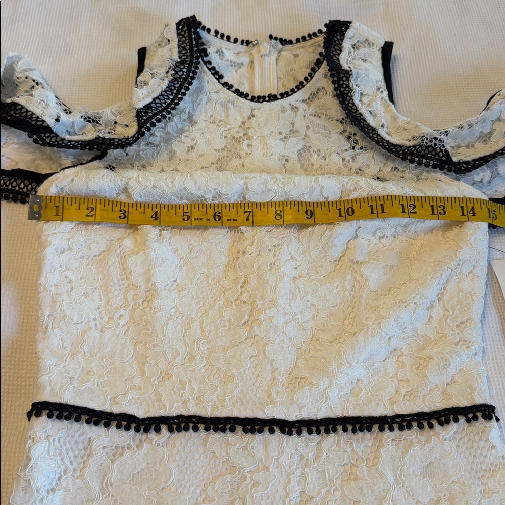 Alexis Evie Lace Dress Size XS Black White NWT - Picture 7 of 14